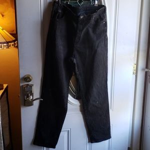 Womans 14W Riders Basic Black Jeans